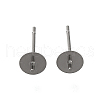 Anti-Tarnish 304 Stainless Steel Stud Earring Findings STAS-P370-01C-P-1