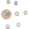 Polymer Clay Rhinestone European Beads CPDL-NB0001-07-4