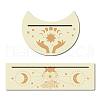 Gorgecraft 2Pcs 2 Style Natural Wood Card Stand for Tarot DJEW-GF0001-33E-1