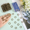 SUNNYCLUE 100Pcs Tibetan Style Alloy Bead Frames FIND-SC0011-52B-3