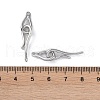 Brass Hook and Eye Clasps X-KK-B087-18P-3