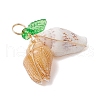 Natural Sea Shell Copper Wire Wrapped Pendants PALLOY-JF03611-03-4