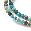 Dyed Natural Regalite/Imperial Jasper/Sea Sediment Jasper Beads Strands G-B124-C05-02-3