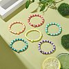 6Pcs 6 Style Handmade Polymer Clay Heishi Surfer Stretch Bracelets Set BJEW-TA00204-2