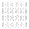 50Pcs 304 Stainless Steel S-Hook Clasps FIND-UN00008-1