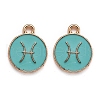 Alloy Enamel Pendants ENAM-S124-01B-13H-1
