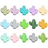 30Pcs 15 Colors Food Grade Eco-Friendly Silicone Focal Beads SIL-CJ0001-09-1