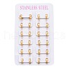 304 Stainless Steel Huggie Hoop Earrings EJEW-L252-035A-G-3