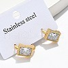 304 Stainless Steel Hoop Earrings EJEW-S253-02E-G-2