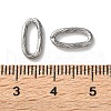 304 Stainless Steel Textured Oval Quick Link Connectors STAS-S172-05P-3