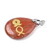 Natural Mixed Gemstone Pendants G-F786-09I-3