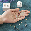 18Pcs 9 Style Brass Micro Pave Clear Cubic Zirconia Pendants KK-TA0001-10-6