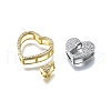 Brass Micro Pave Cubic Zirconia Pendants Set KK-V010-08GP-01-2