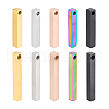   10Pcs 10 Styles 304 Stainless Steel Polished Pendant FIND-PH0020-85-7