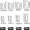 Unicraftale 800Pcs 4 Style 304 Stainless Steel Quick Link Connectors STAS-UN0018-38P-4