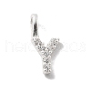 925 Sterling Silver with Cubic Zirconia Charms STER-Q004-01Y-S-1