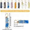 SUPERFINDINGS 36Pcs 9 Styles Natural Mixed Stone Pendants FIND-FH0005-08-2
