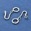 Brass Hook and S-Hook Clasps KK-B125-03S-3