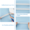 15 Yards Polyester Ruffled Elastic Lace Trim OCOR-WH0088-81C-4
