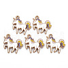 Alloy Enamel Pendants ENAM-N055-019C-NR-1