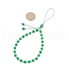 Natural & Dyed Malaysia Jade Mobile Straps HJEW-JM03418-03-3