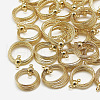 Brass  2-Loop Link Pendants KK-N200-083-2