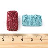 Rhinestone Clay Pave Brass Beads KK-P305-07D-G-3