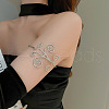 Butterfly Alloy Upper Arm Open Cuff Bangles WG9CF3D-12-1