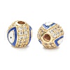 Brass Micro Pave Cubic Zirconia Charms ZIRC-A019-16G-A02-2