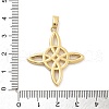 Rack Plating Brass Pendants KK-C063-08G-3