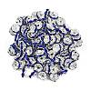 Brass Rhinestone Spacer Beads RSB030NF-15-3