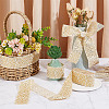 7M Ethnic Style Polyester Jacquard Heart Ribbon SRIB-WH0026-16-4