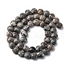 Natural Fluorescent Syenite Rock(Glow under UV Light) Beads Strands G-C179-A39-03-3