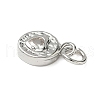 Brass Micro Pave Cubic Zirconia Charms KK-I276-58P-2