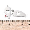 304 Stainless Steel Enamel Split Pendants STAS-H235-04A-P-2