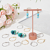 Beebeecraft 24Pcs 2 Colors Brass Hoop Earring Findings FIND-BBC0003-24-4