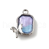 Alloy Acrylic Pendants PALLOY-R157-02P-03-1