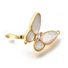 Brass Pave Clear Cubic Zirconia Fold Over Clasps KK-K398-12G-2