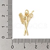 Rack Plating Brass & Cubic Zirconia Pendants KK-L216-062G-3