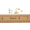Brass Clip on Earring Findings DIY-TA0002-22-6