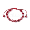 Lampwork Evil Eye Beads Braided Bead Bracelets for Men Women BJEW-MZ00160-01-2
