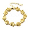 Brass Conch Link Bracelets for Women BJEW-D317-03G-4