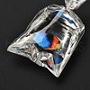 Resin Pendants with Iron Jump Ring RESI-A015-03A-3