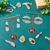 Biyun 14Pcs 7 Styles Transparent Resin & Walnut Wood Pendants RESI-BY0001-06-7