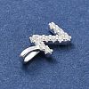 925 Sterling Silver with Cubic Zirconia Charms STER-Q004-01Z-S-2