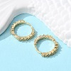 Brass Micro Pave Clear Cubic Zirconia Huggie Hoop Earrings EJEW-L231-44G-4