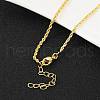 Brass Rope Chains Necklace for Women NJEW-P265-16G-1