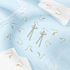 Unicraftale 150Pcs 5 Styles 304 & 316 Surgical Stainless Steel French Hooks with Coil and Ball STAS-UN0058-09-3