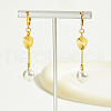 Fashionable Stainless Steel Round Tassel Hoop Earrings WT4683-2