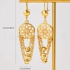 Elegant Brass Round Tassel Hoop Earrings XN7680-2-3